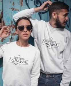 Alternative view of Personalized Couple Sweatshirts for Pre-Wedding Photoshoots & Anniversary