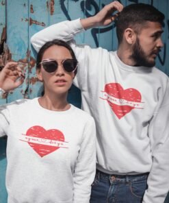 Alternative view of Personalized Couple Sweatshirts for Pre-Wedding Photoshoots & Anniversary