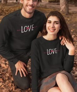 Alternative view of Personalized Couple Sweatshirts for Pre-Wedding Photoshoots & Anniversary