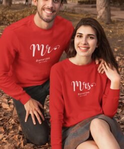 Alternative view of Personalized Couple Sweatshirts for Pre-Wedding Photoshoots & Anniversary