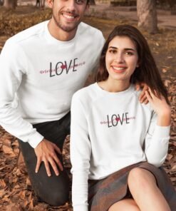 Personalized Couple Sweatshirts for Pre-Wedding Photoshoots & Anniversary