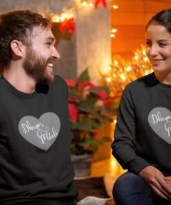 Alternative view of Personalized Couple Sweatshirts for Pre-Wedding Photoshoots & Anniversary