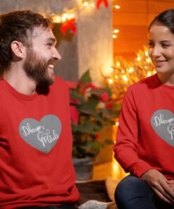Personalized Couple Sweatshirts for Pre-Wedding Photoshoots & Anniversary