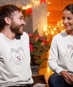 Personalized Couple Sweatshirts for Pre-Wedding Photoshoots & Anniversary