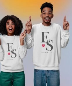 Alternative view of Personalized Couple Sweatshirts for Pre-Wedding Photoshoots & Anniversary