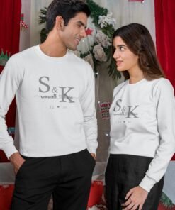 Personalized Couple Sweatshirts for Pre-Wedding Photoshoots & Anniversary