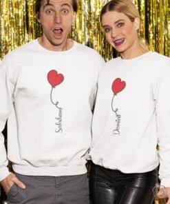 Personalized Couple Sweatshirts for Pre-Wedding Photoshoots & Anniversary