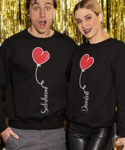 Alternative view of Personalized Couple Sweatshirts for Pre-Wedding Photoshoots & Anniversary