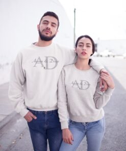Personalized Couple Sweatshirts for Pre-Wedding Photoshoots & Anniversary