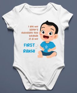 My First Rakhi Baby Romper – Raksha Bandhan Outfit for Newborn & Infants