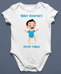 My First Rakhi Baby Romper – Raksha Bandhan Outfit for Newborn & Infants