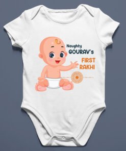 My First Rakhi Baby Romper – Raksha Bandhan Outfit for Newborn & Infants