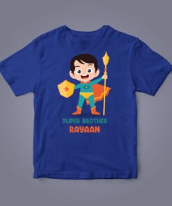 Personalized Rakhi T-Shirts for Kids - Celebrate Sibling Love with Custom Names