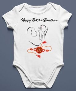 Personalized Baby Rakhi Rompers/T-shirts - Rakhi Gifts for Baby