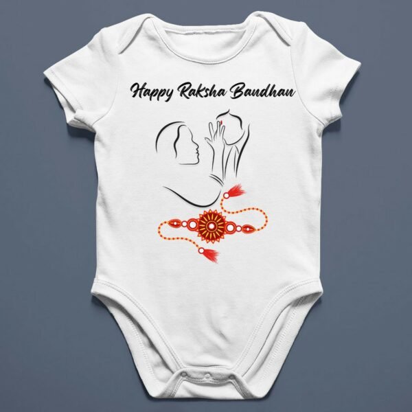 Personalized Baby Rakhi Rompers/T-shirts - Rakhi Gifts for Baby