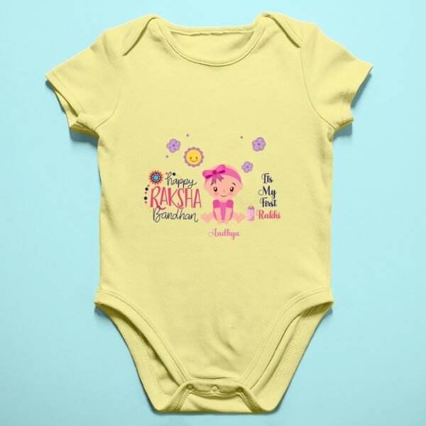 Personalized Baby Rakhi Rompers/T-shirts - Rakhi Gifts for Baby