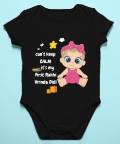 Personalized Baby Rakhi Rompers/T-shirts - Rakhi Gifts for Baby
