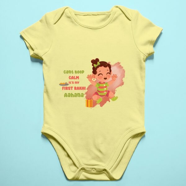 Personalized Baby Rakhi Rompers/T-shirts - Rakhi Gifts for Baby