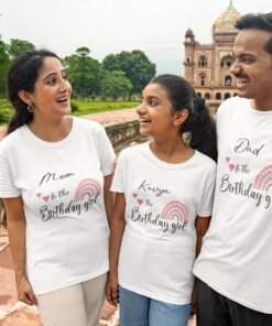 Kids Birthday Family T-Shirts - Rainbow Theme