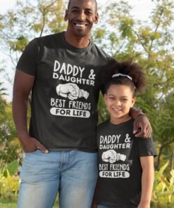 Dad and Daughter Matching T-Shirts for Family Twinning