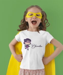 Kids Custom Birthday T-Shirts -Super Hero Theme T-Shirts