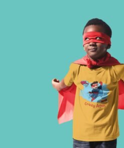 Kids Custom Birthday T-Shirts -Super Hero Theme T-Shirts
