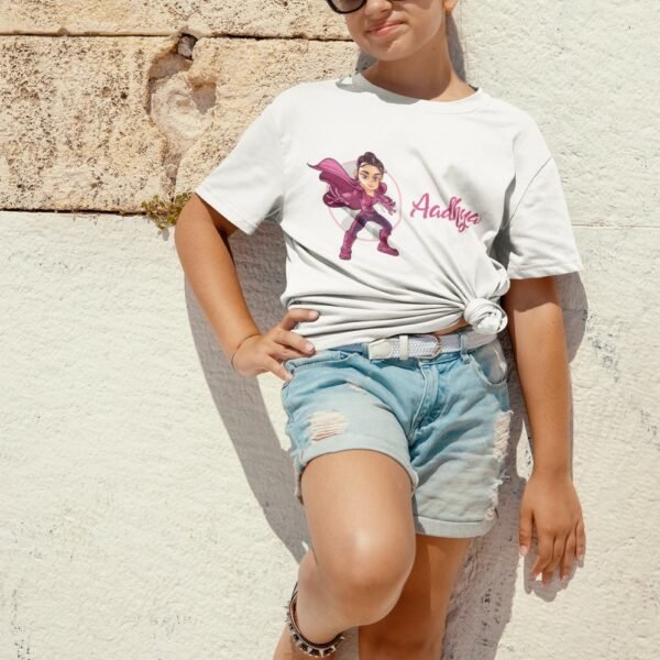 Kids Custom Birthday T-Shirts -Super Hero Theme T-Shirts