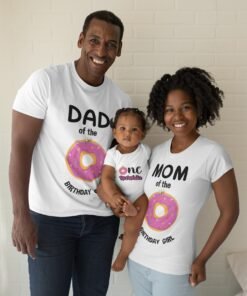 Kids Birthday Family T-Shirts - DONUT THEME