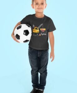 Personalized kids Construction Theme Printed T-shirts