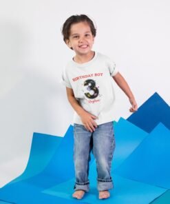 Personalized kids Construction Theme Printed T-shirts