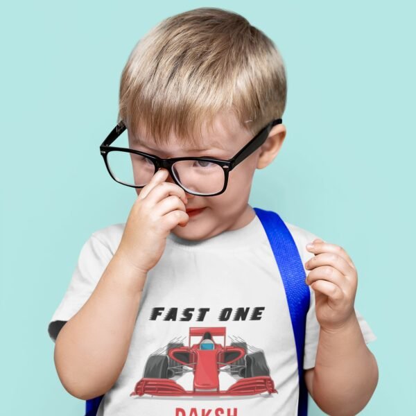 Personalized kids Car Theme Printed T-shirts