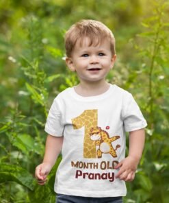 Kids Custom Birthday T-Shirts -Jungle Theme T-Shirts