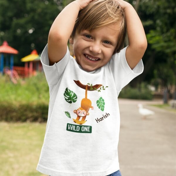 Kids Custom Birthday T-Shirts -Jungle Theme T-Shirts