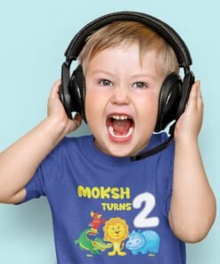 Kids Custom Birthday T-Shirts -Jungle Theme T-Shirts