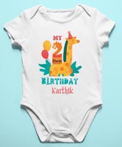 Baby Monthly Milestone Romper/T-Shirts - Gifts for Newborns