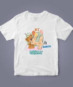 Alternative view of Personalized Baby Monthly Milestone Romper & T-Shirt