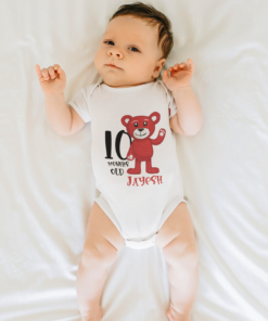 Baby Monthly Milestone Romper/T-Shirts - Gifts for Newborns