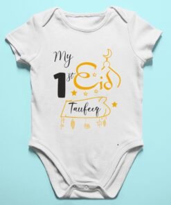 Baby First Eid Name Rompers/T-Shirts - Ramdan Gifts for Newborns