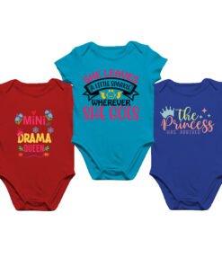 New Born Baby Romper Set Baby Onesies for Girl Set of 3