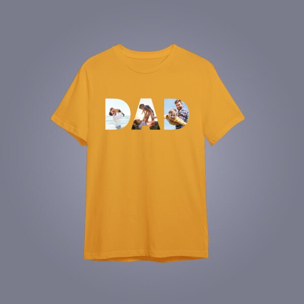 Alternative view of Personalised Photo Collage T-Shirts for Dads - Gifts for Father's Day