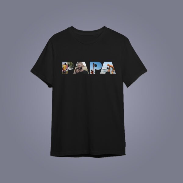Alternative view of Personalised Photo Collage T-Shirts for Dads – Father’s Day Gifts