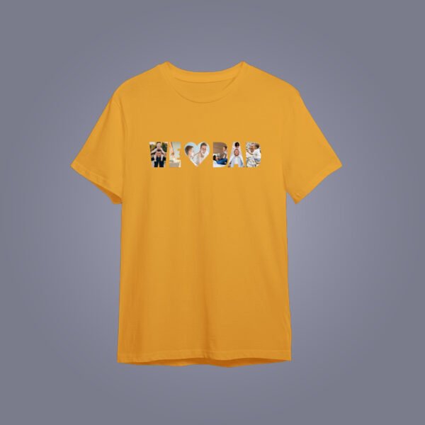 Alternative view of Personalised Photo Collage T-Shirts for Dads – Father’s Day Gifts