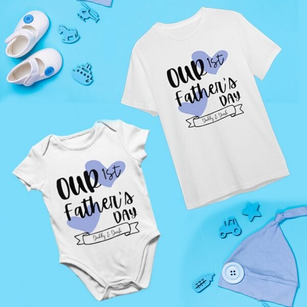 Fathers Day Matching T-Shirts For Dad And Baby - Fathers Day Gifts