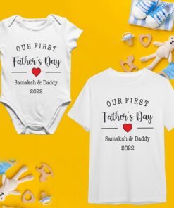 Fathers Day Matching T-Shirts For Dad And Baby - Fathers Day Gifts