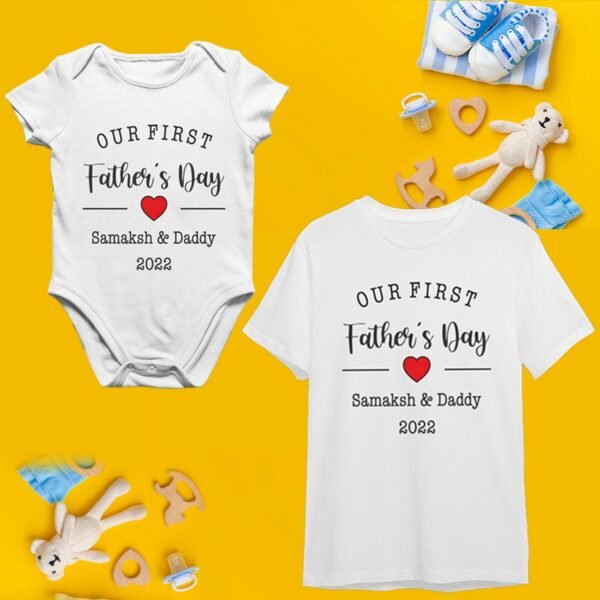 Fathers Day Matching T-Shirts For Dad And Baby - Fathers Day Gifts