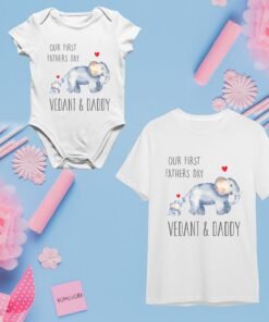 Fathers Day Matching T-Shirts For Dad And Baby - Fathers Day Gifts