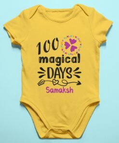 Baby 100 Days Milestone Romper/T-Shirts - Gifts for Newborns