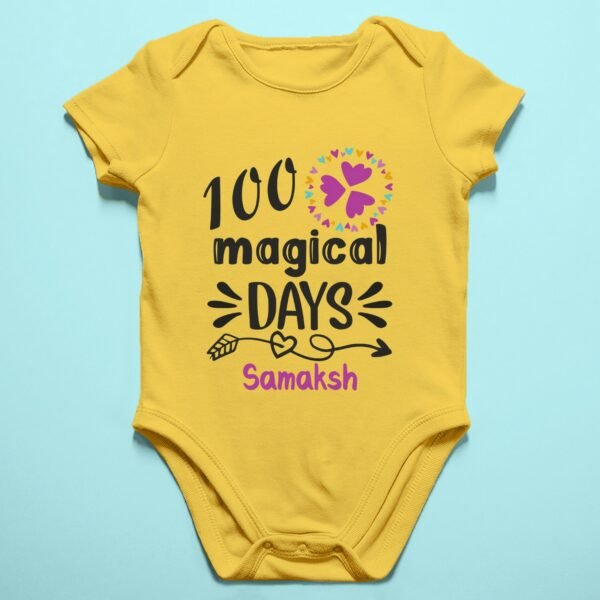 Baby 100 Days Milestone Romper/T-Shirts - Gifts for Newborns