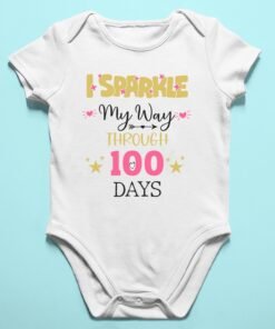 Baby 100 Days Milestone Romper/T-Shirts - Gifts for Newborns