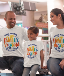 Personalised Family Matching Group Vacation T-Shirts